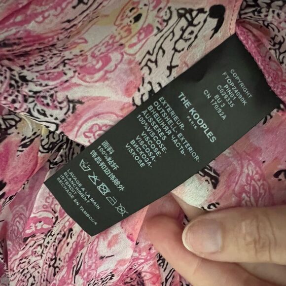 THE KOOPLES Paisley Flowers with Foil Blouse - Picture 9 of 10